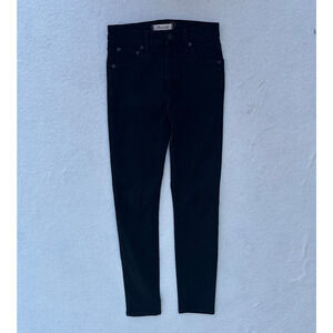 Madewell 10" High Riser Skinny Skinny Jeans Women's Size 26 Black Stretch Denim